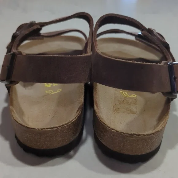 NWOT  UNISEX BIRKENSTOCK MILANO HABANA OILED LEATHER SANDAL - Picture 10 of 16